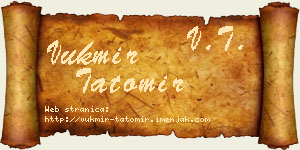 Vukmir Tatomir vizit kartica